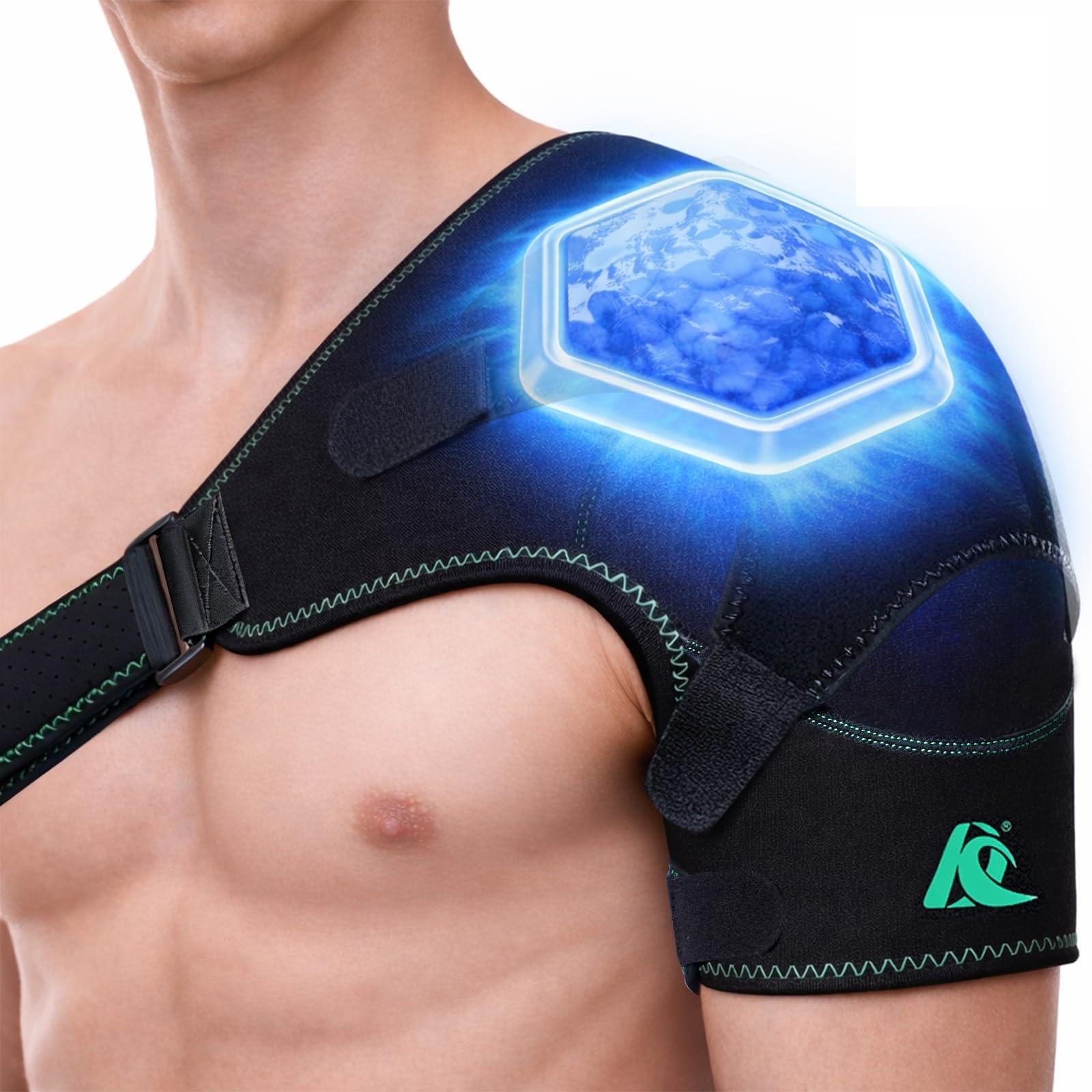 Shoulder Ice Pack Brace for Rotator Cuff, Swelling & Post-Surgery Regular