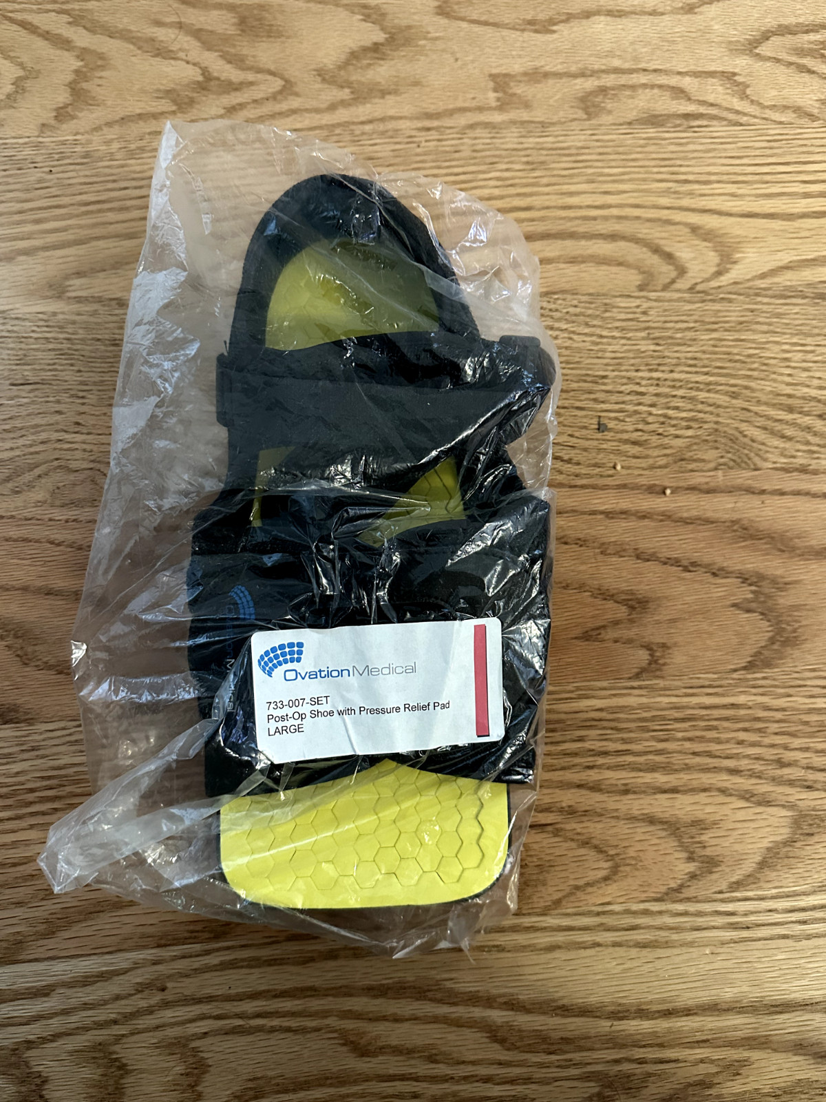 Brand New Ovation Medical Post-Op Shoe with Pressure Relief Pad Large