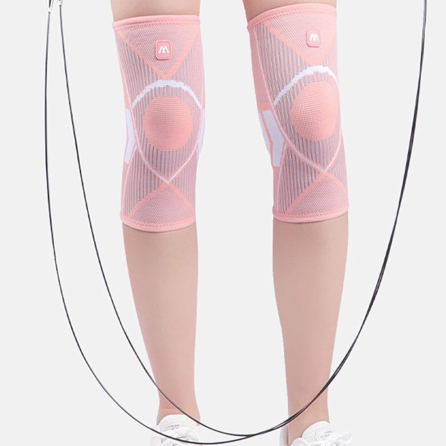 2 PCS Knee Sleeve Compression Knee Pads Breathable Nylon Knitted Kneepad XL