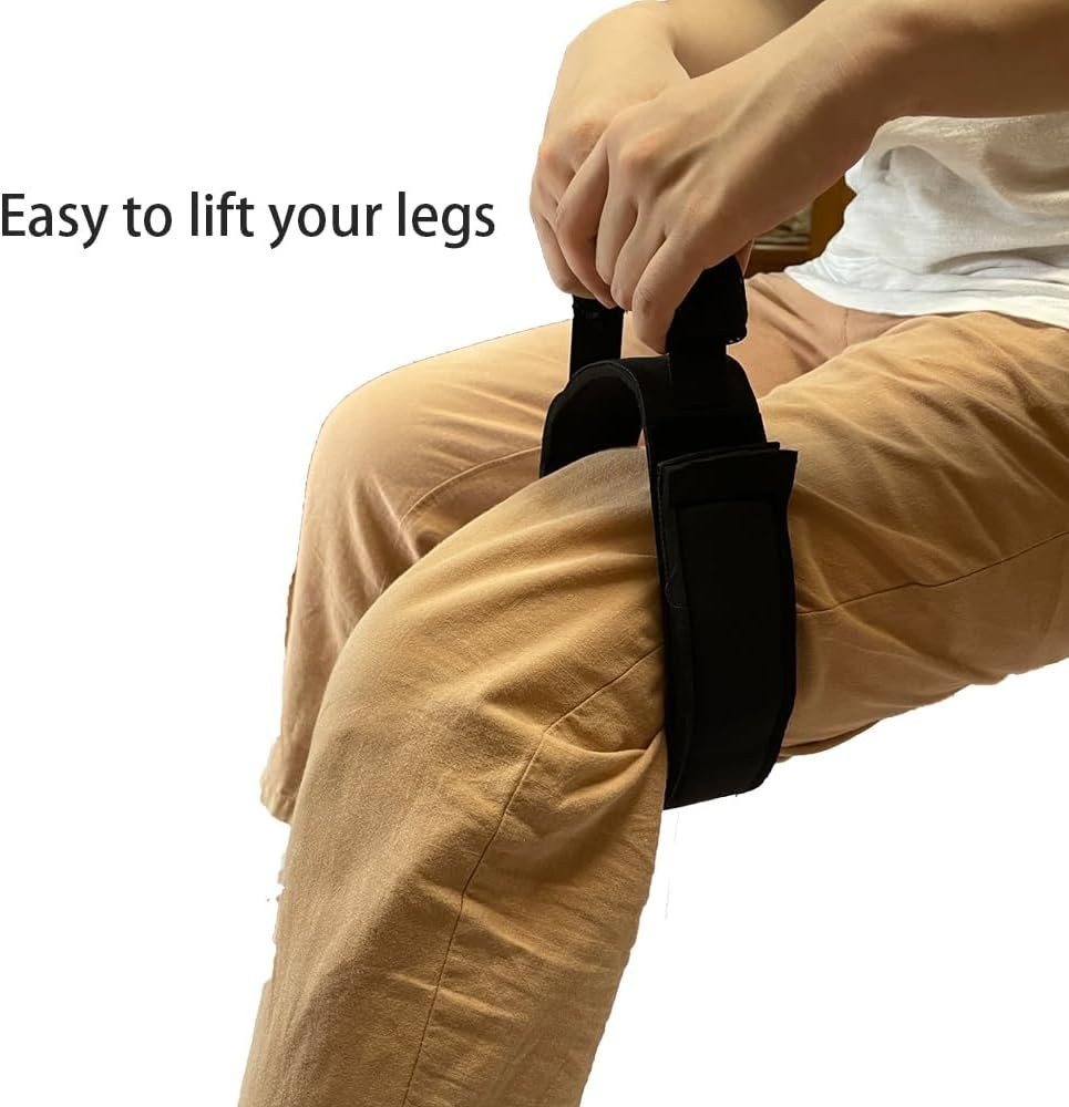 Breathable Polyester Leg Lifting Strap with Soft Grip – Ideal for Recovery