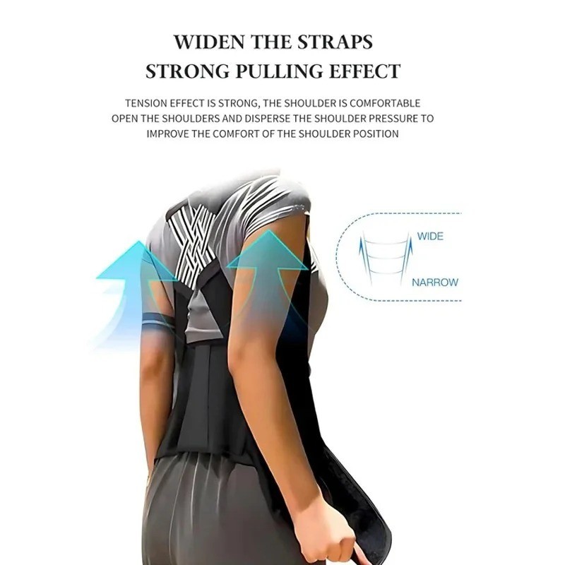Back Brace Posture Corrector for Women and Men, Shoulder Straightener Adjustable