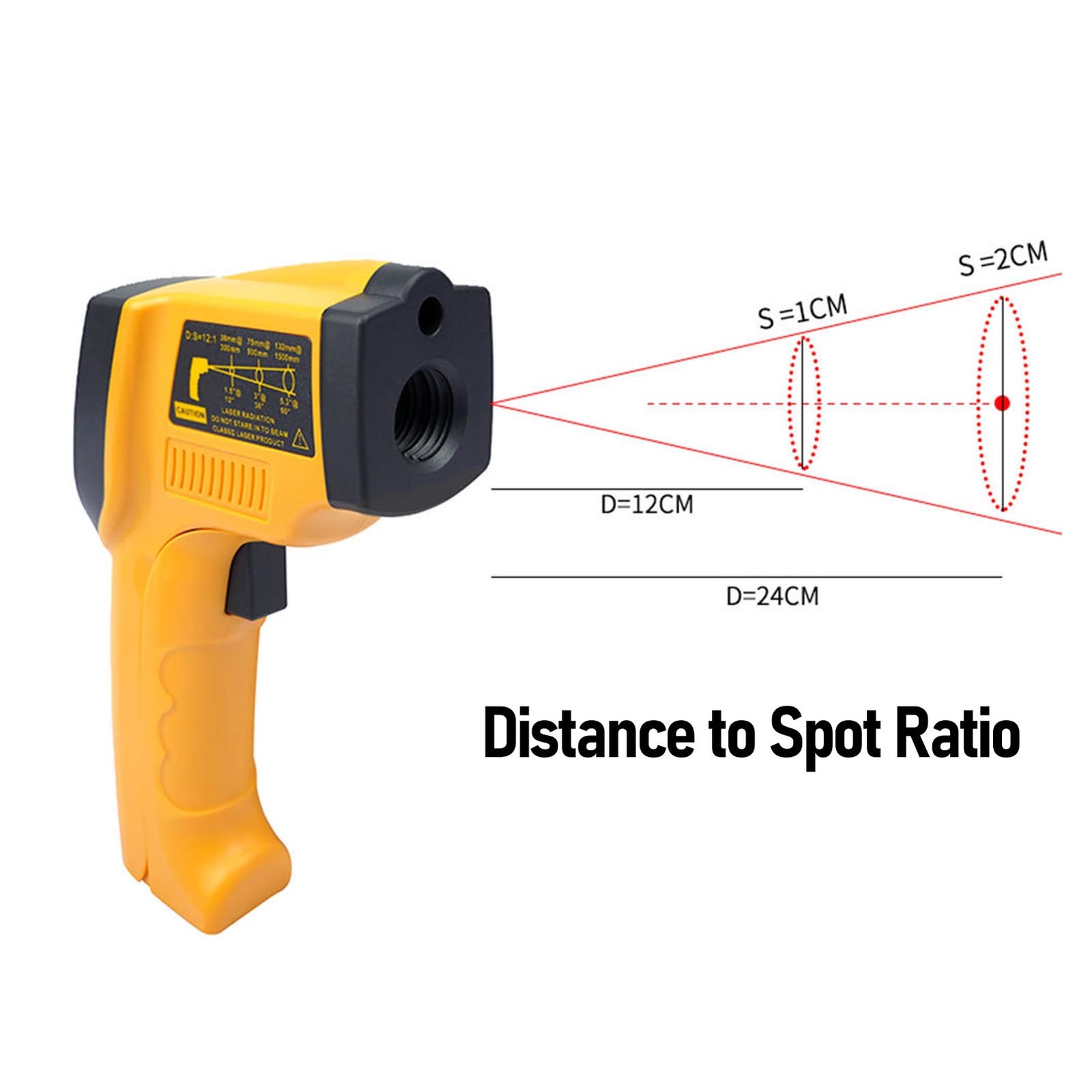 Infrared Thermometer -50 To 950 Degrees Celsius High Precise Digital Infrare BT0