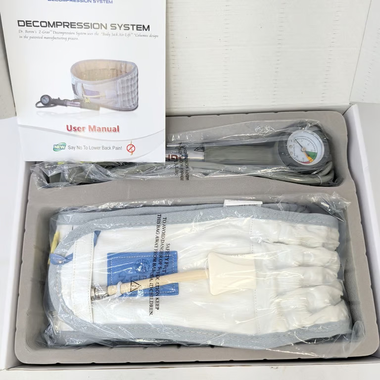 Z-Grav Decompression System Back Brace Lumbar Traction Belt Size XL 40-46 New