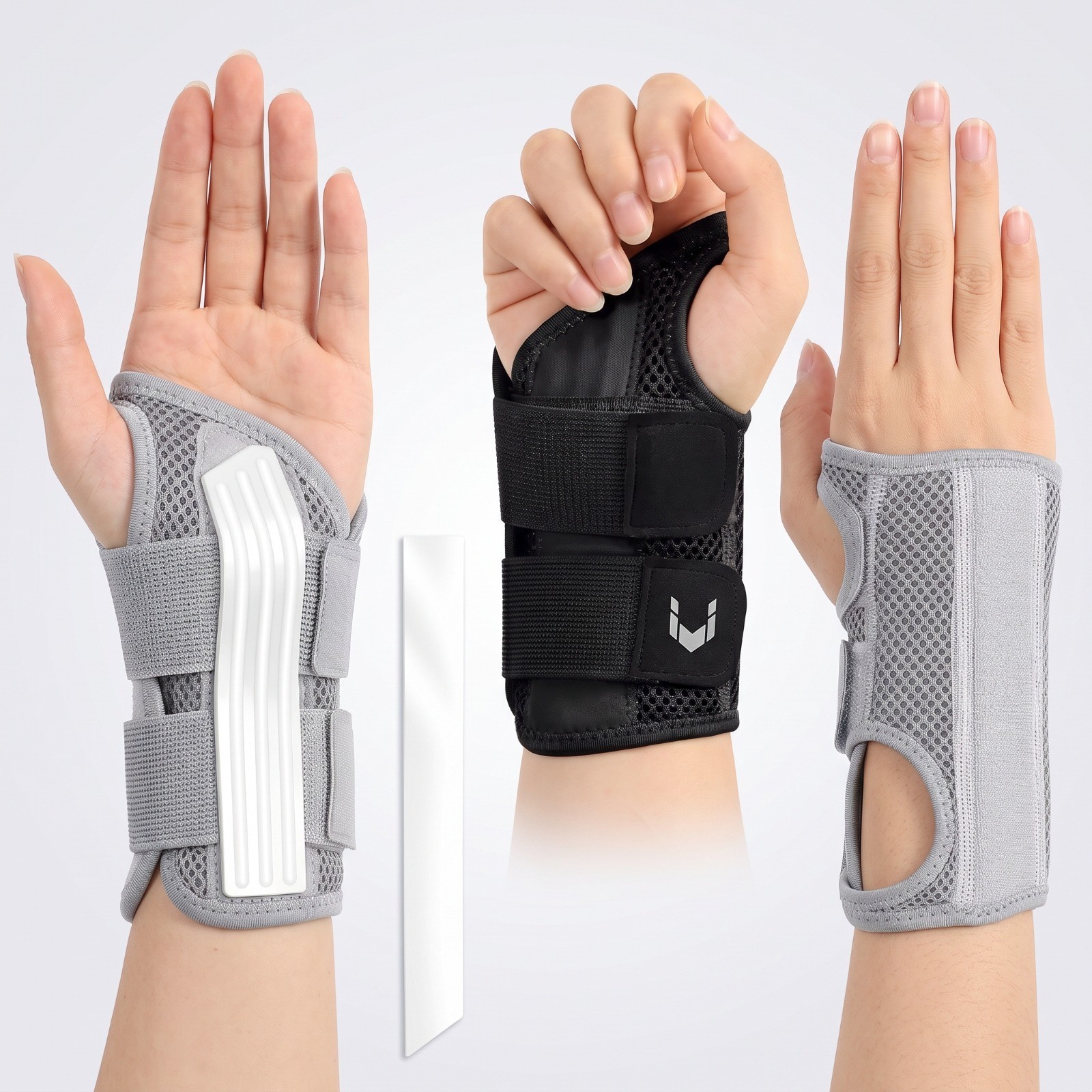 NEW Wrist Brace for Carpal Tunnel – Adjustable Night Support Brace with Splints