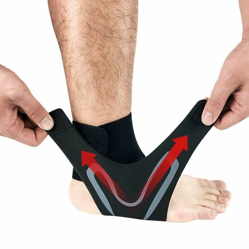 4 Ankle Brace Support Compression Sleeve Plantar Pain Relief Foot Wrap Strap