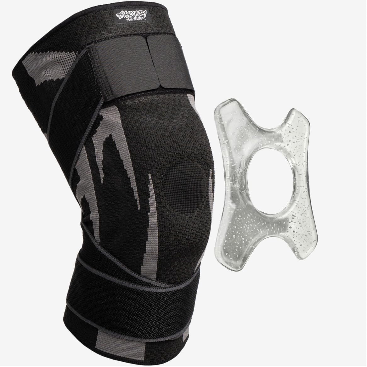 Fightwear Stabilizer Knee Brace (Medium) – Compression Support Sleeve with Sp…