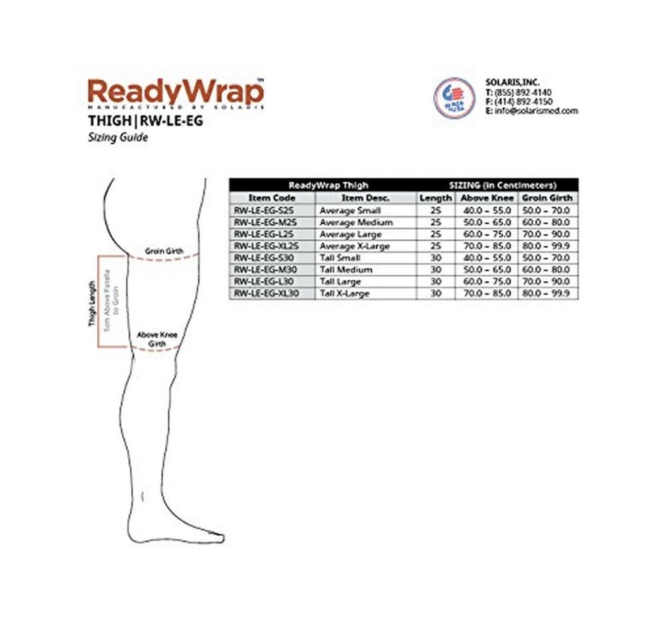 ReadyWrap Biege Thigh Medium 25 cm Compression Wrap Brand New In Package