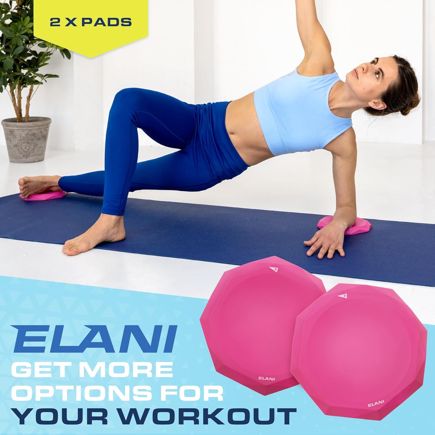 Extra Thick Knee Pad Cushions for Pilates – 2 Pack, Comfortable Support