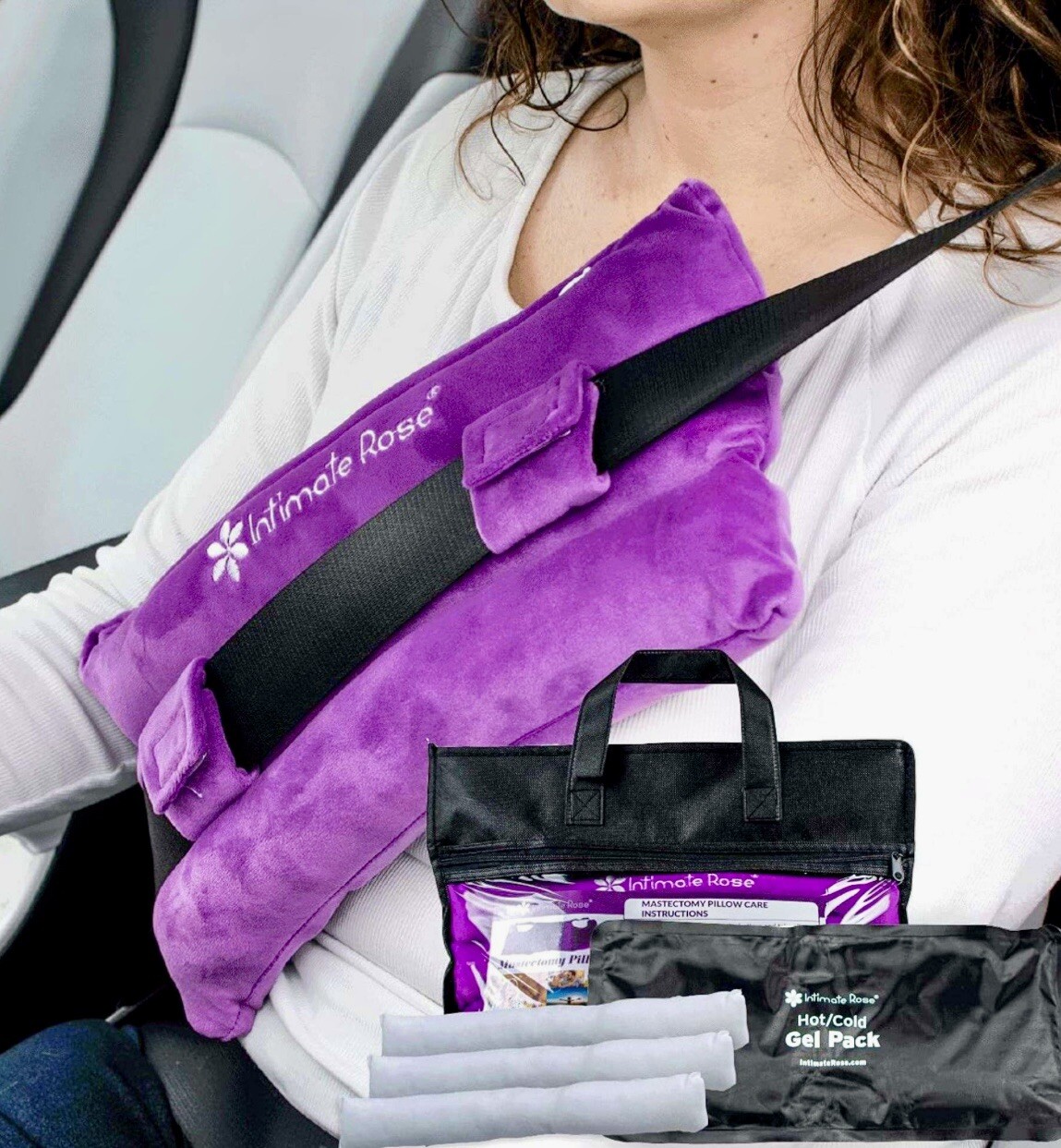 Mastectomy Seatbelt Cover by Intimate Rose New