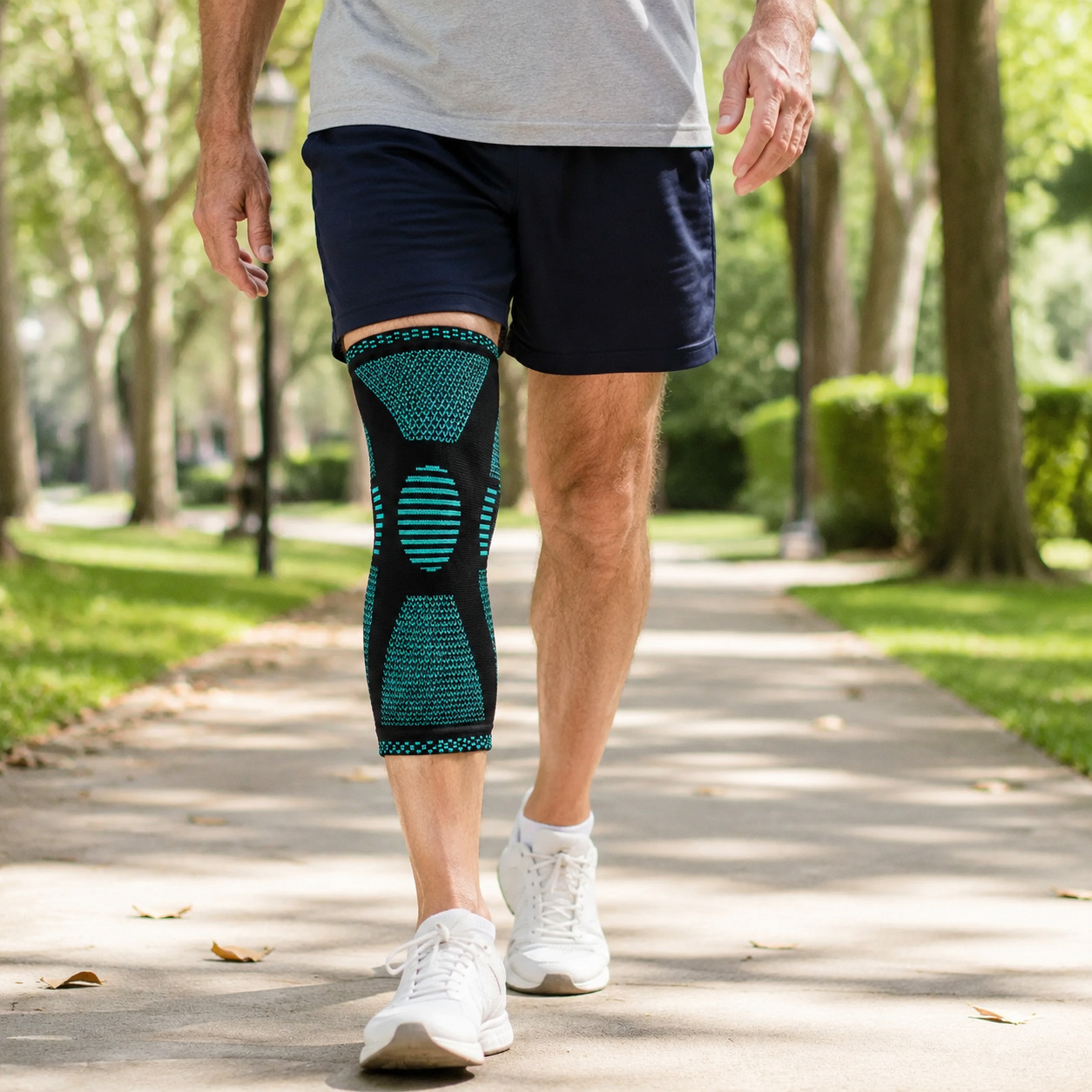Knee Compression Sleeve Brace Support for Men Women Sports Running Workout