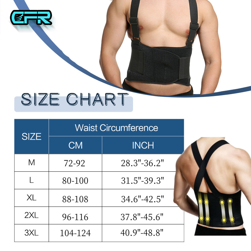 Magnetic Double Pull Lower Back Support Brace Lumbar Waist Belt Breathable Belt