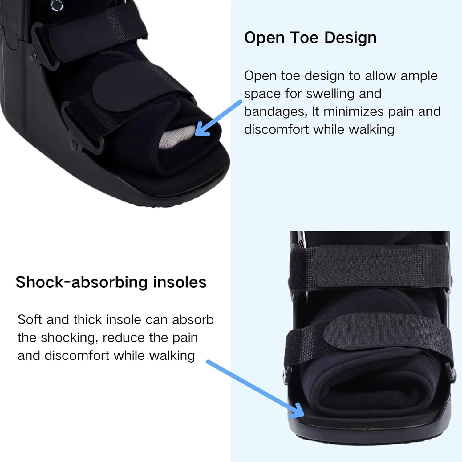 Air Walker Boot Medical Short Fracture Boot for Sprained Ankle and Achilles Tend