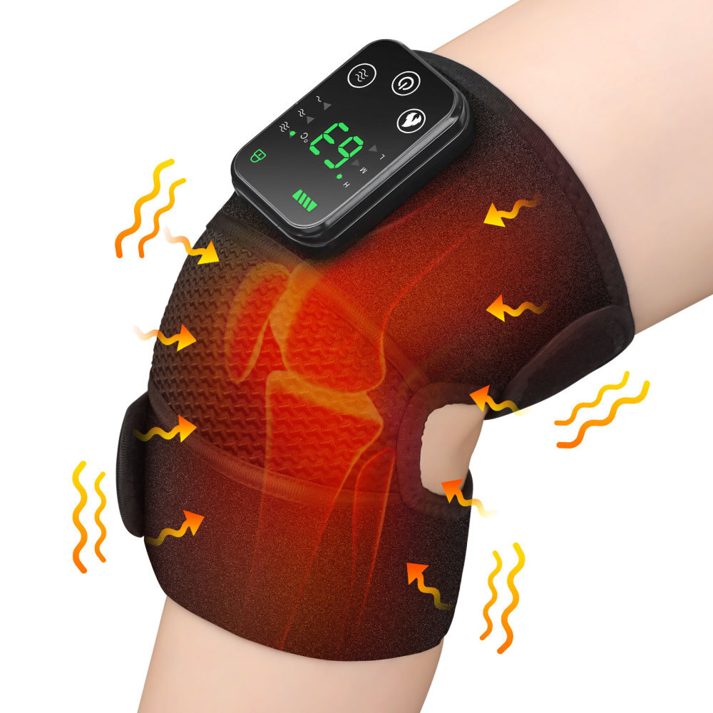 2Pack Heated Vibration Knee Joint Brace Therapy Shoulder Massager Pain Relief
