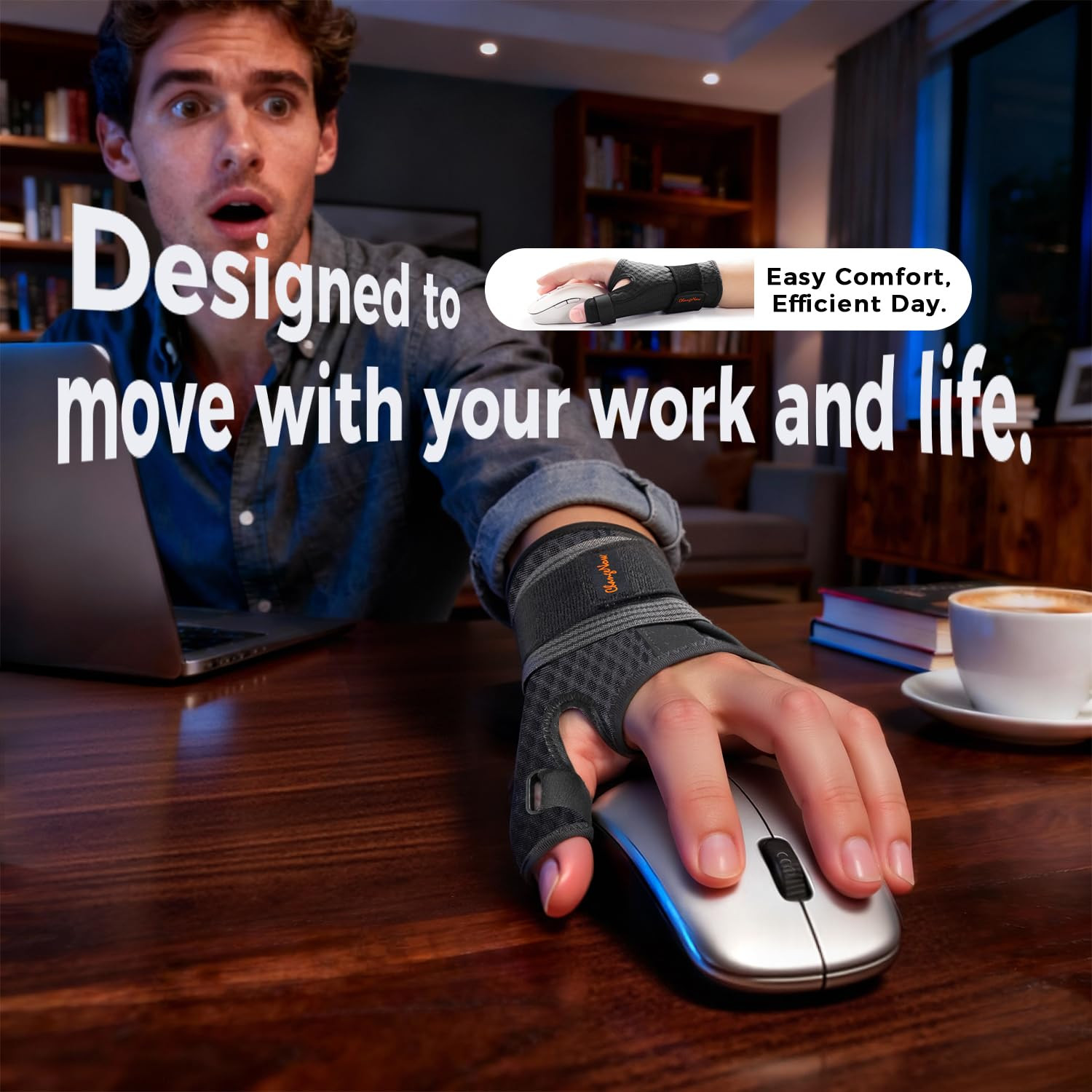 Ultra Breathable Thumb Brace for Right & Left Hand, [Upgraded Medical-Grade] Thu