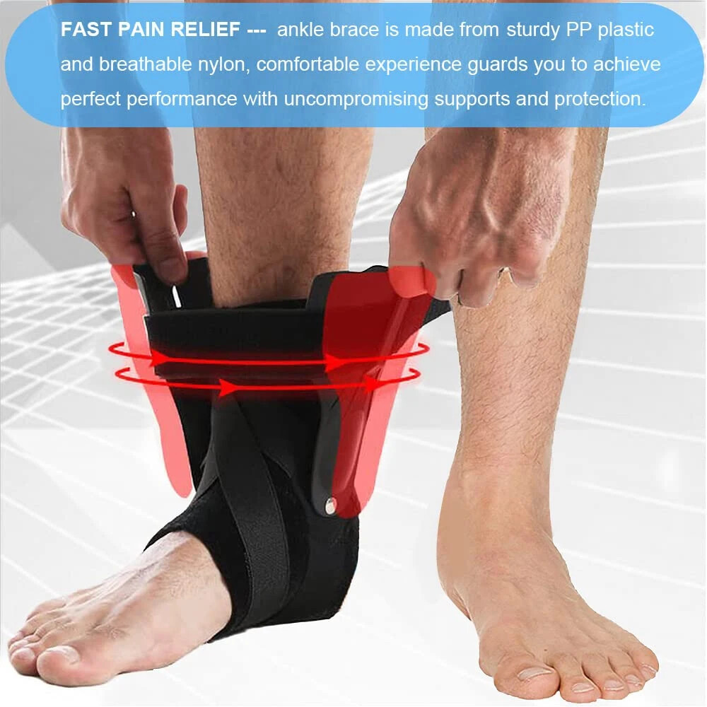 Medical Ankle Brace Support Compression Splint Stabilizer Pain Relief Foot Strap