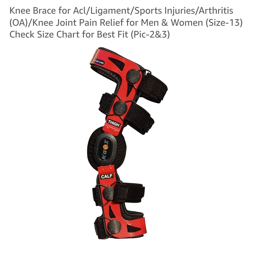 Knee Brace for Acl/Ligament/Sports Injuries/Arthritis (OA)Knee Joint Pain SIZE13