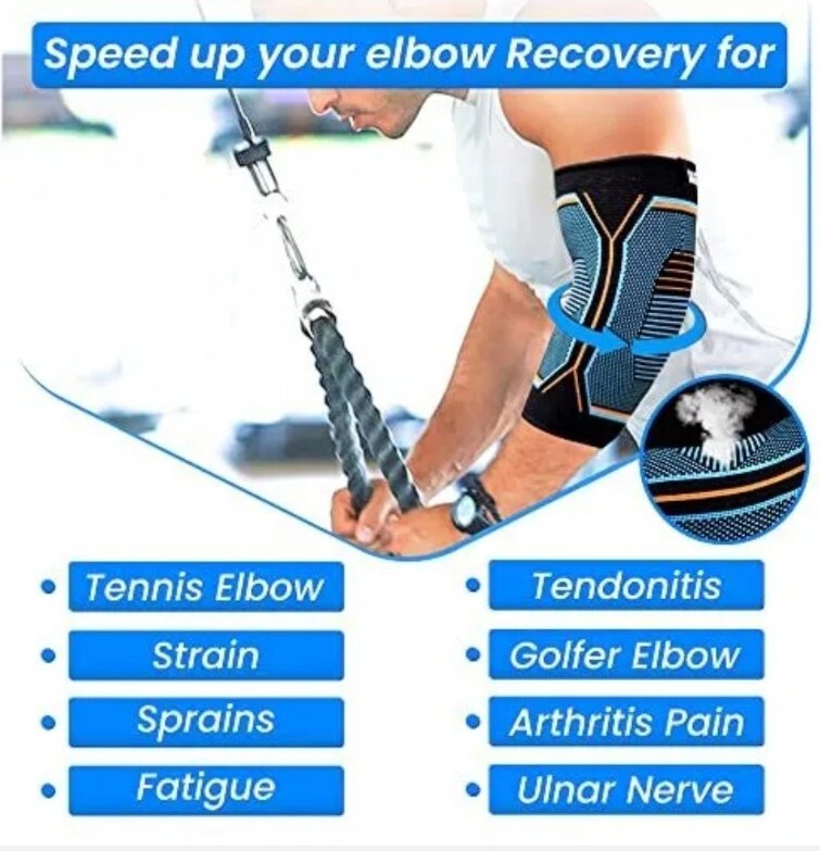 Sportswear Studio Elbow Brace Pack of 2 Anti Slip Size Small NEW