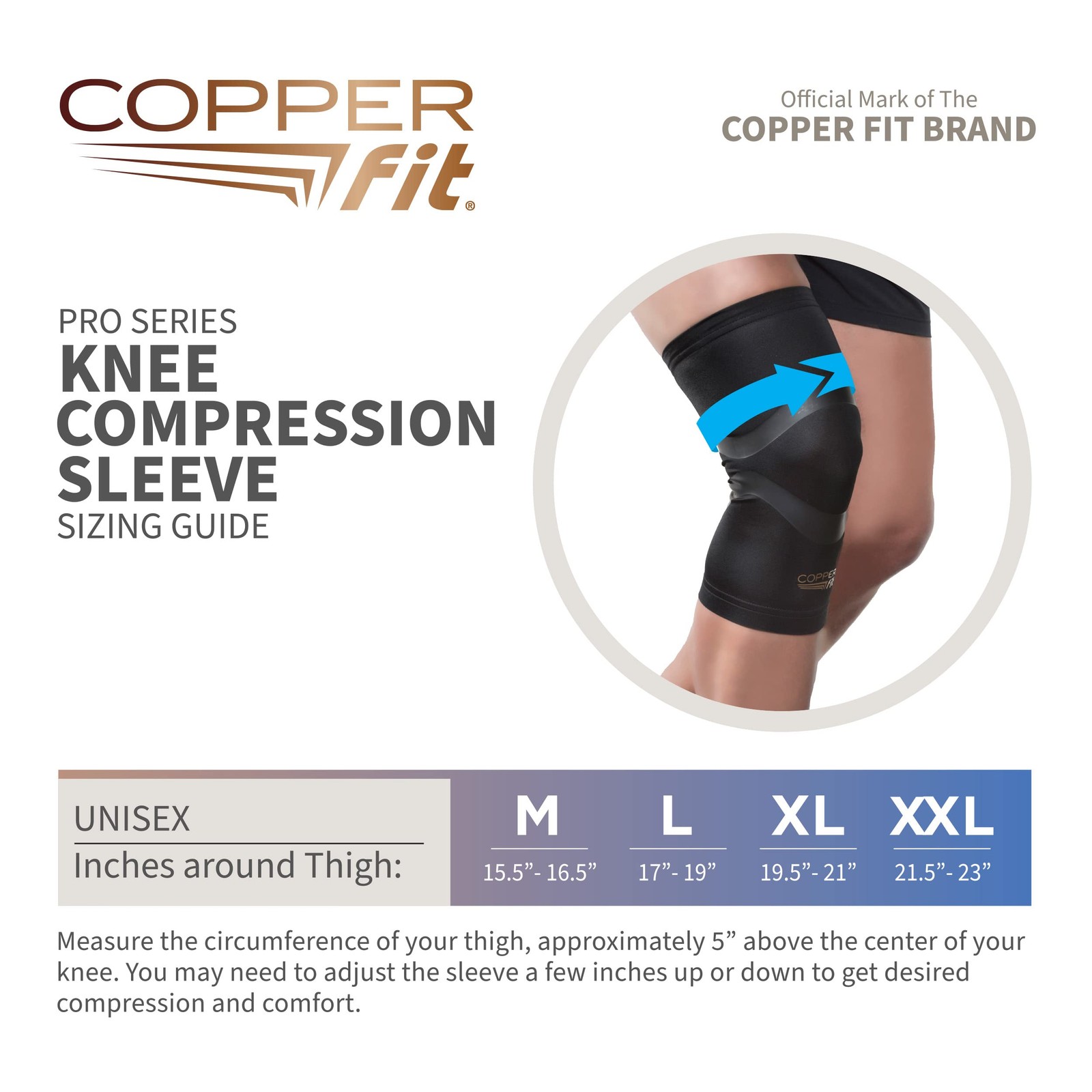 Copper Fit Pro Series Knee Compression Sleeve