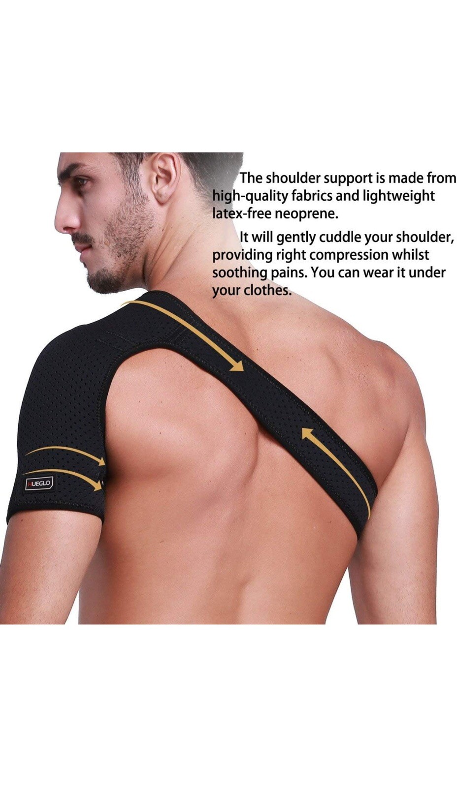 Right Shoulder Brace Support Compression Sleeve Rotator Cuff Joint Pain Relief