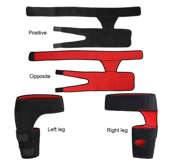 Hip Brace Groin Compression Support Pain RELIEF Recovery Unisex Black