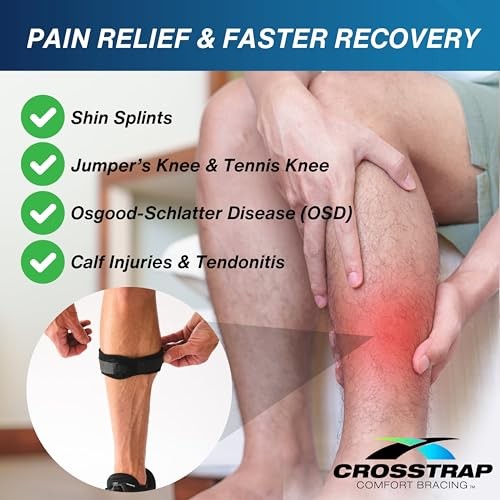 Calf & Shin Supports, Shin Splint Brace | Adjustable Neoprene Small (2 Straps)