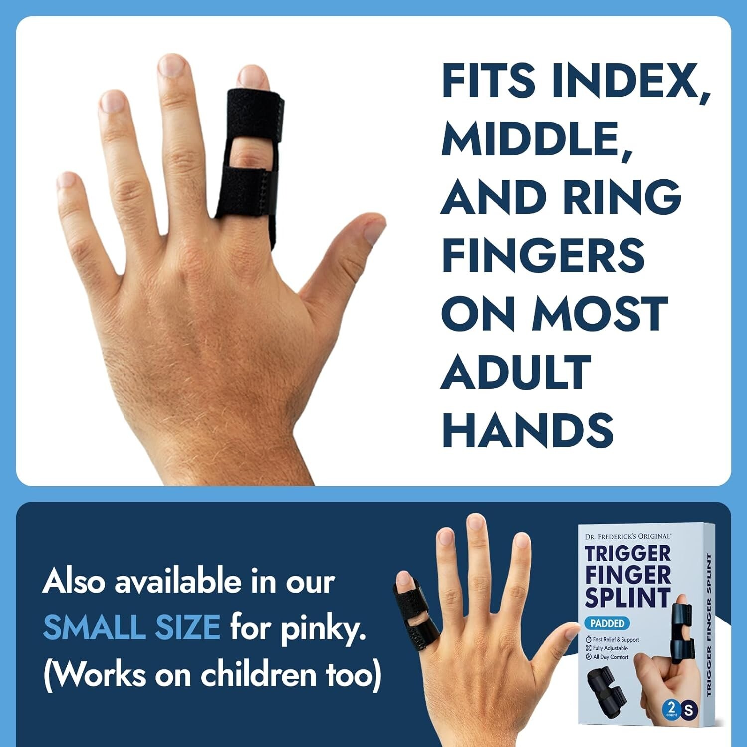 Premium Finger Splint Set – Adjustable Mallet Finger Support for Pain & Injuries
