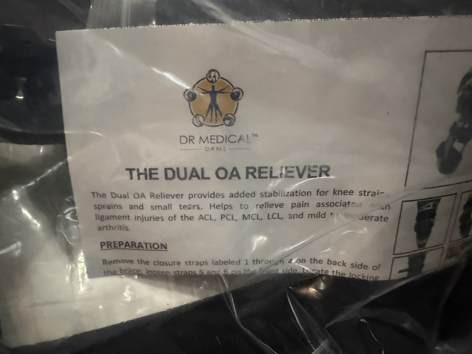 DR Med The Dual OA Reliever RIGHT SIDE – KB0104-147R-XX-L1845/L1852 & Brace