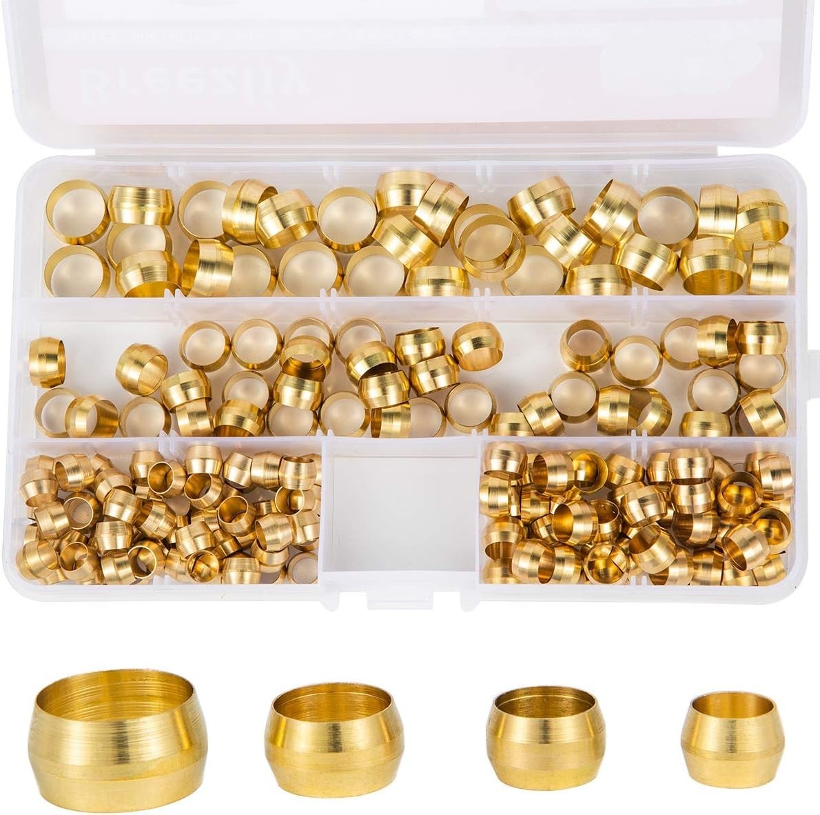 Complete 180PCS Brass Ferrule Assortment – Ideal for Multiple Tube Sizes