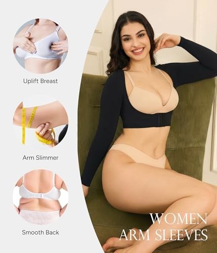 Slimming Arm Compression Sleeve for Women – Upper Arm Shaper, Support & Tone