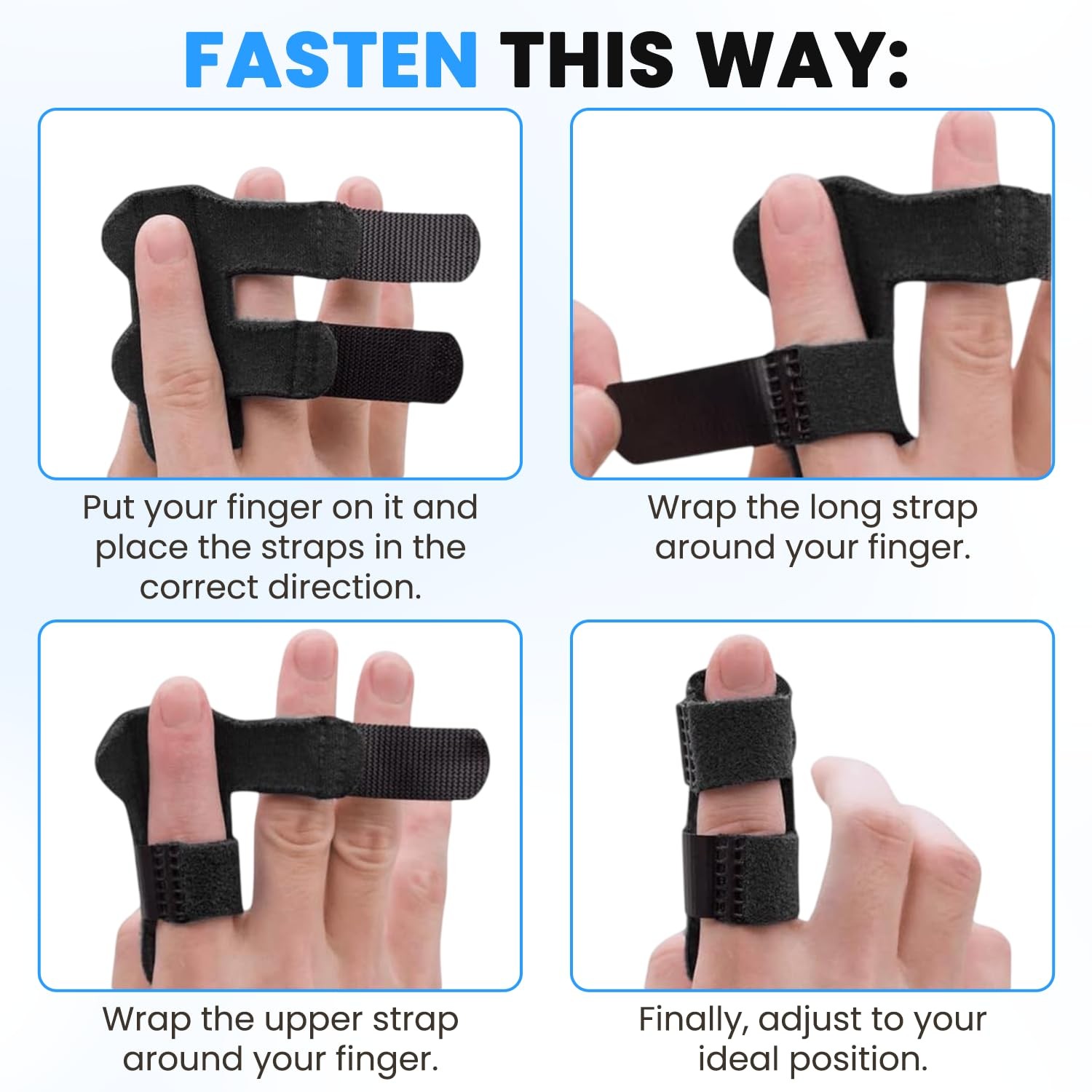 Mallet Finger Splint – Adjustable Finger Brace for Mallet Finger, Trigger Fin…