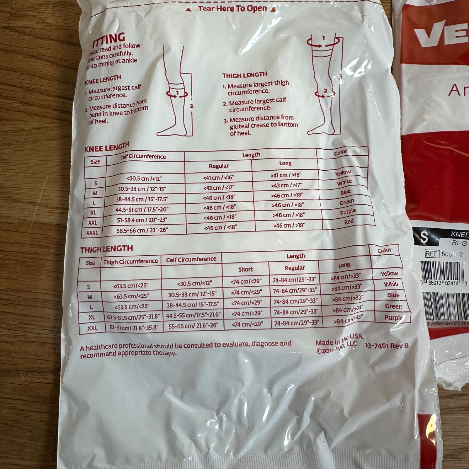 Venaflow AES Anti Embolism Stockings 3 Pairs Small Knee Regular Open Toe 500R-2