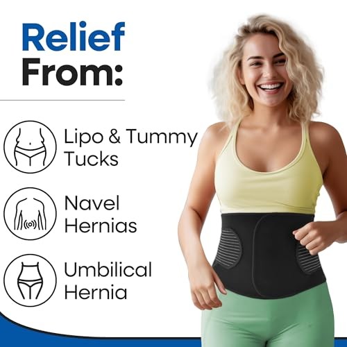 Hernia Belt for Men or Women – Plus Size Abdominal Binder Post Large / XL