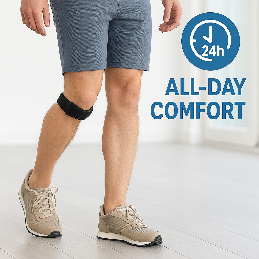 Knee Brace Support Patella Stabilizer Strap Arthritis Running Tendon Pain Relief