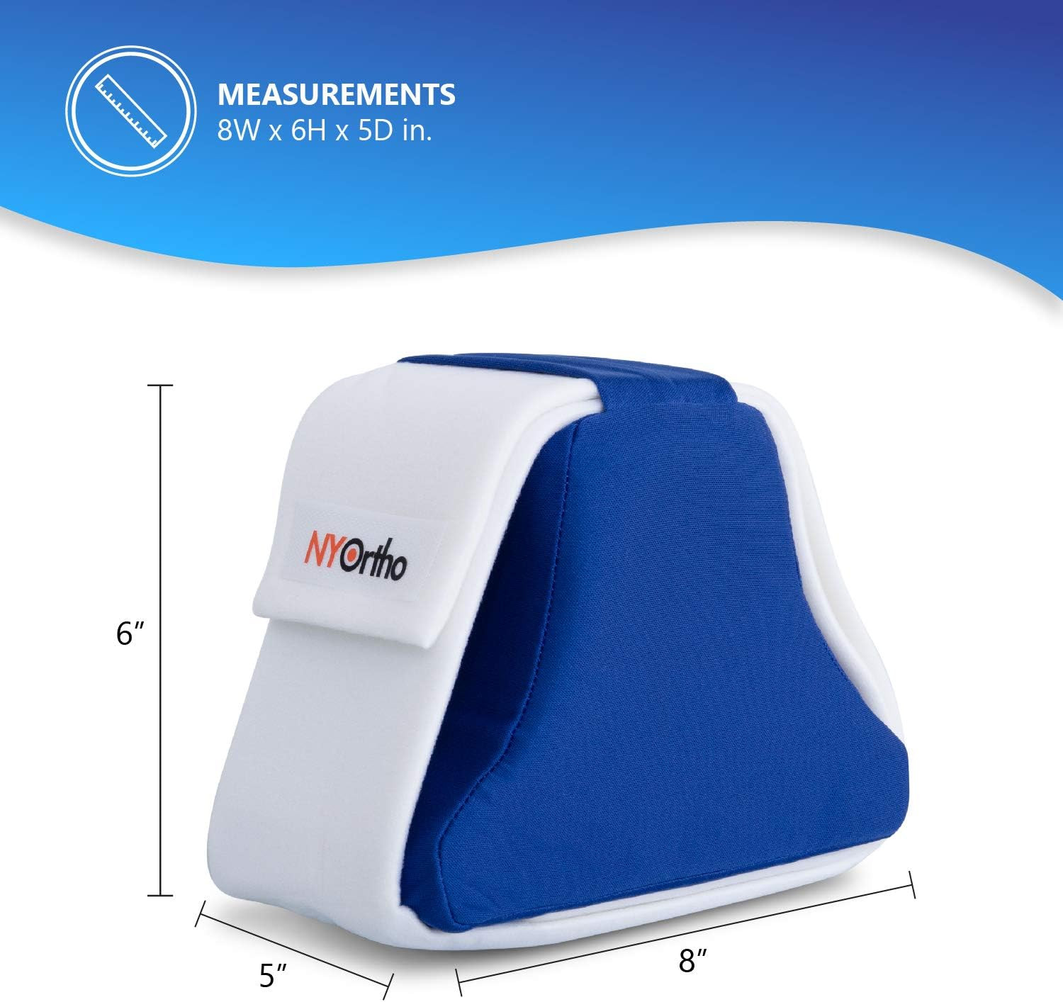 Abduction Wedge Knee Separator for Hip Surgery Recovery – 4″ Orthopedic Pillow