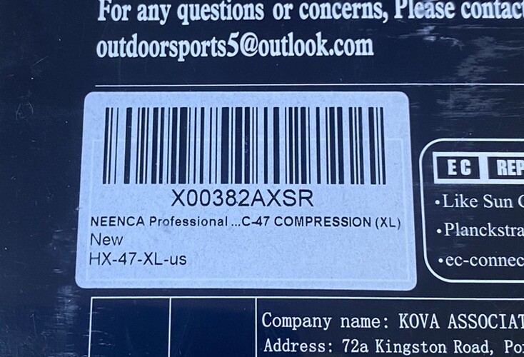 NEENCA Professional Compression Knee Brace for Pain Adjustable Size XL New