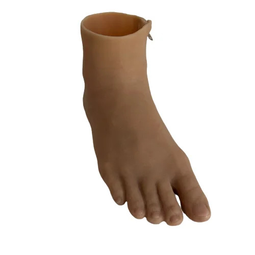 Custom Silicone 1 Foot Cover for Toe & Partial Foot Amputation Prosthesis