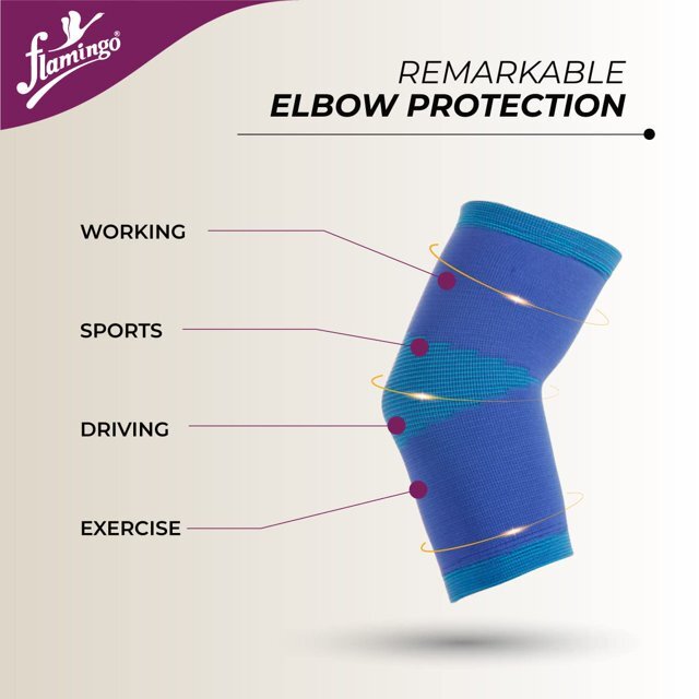 Flamingo Premium Elbow Support-Pain Relief, Joint Flexibility, Full Range Motion