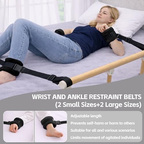 Soft wrist ankle safety restraint straps medical use