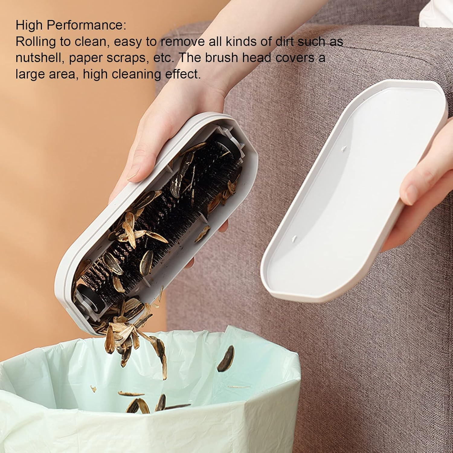 Rolling Bed Brush, Crumb Sweepers with ABS Material, Reusable Handheld Table Cru