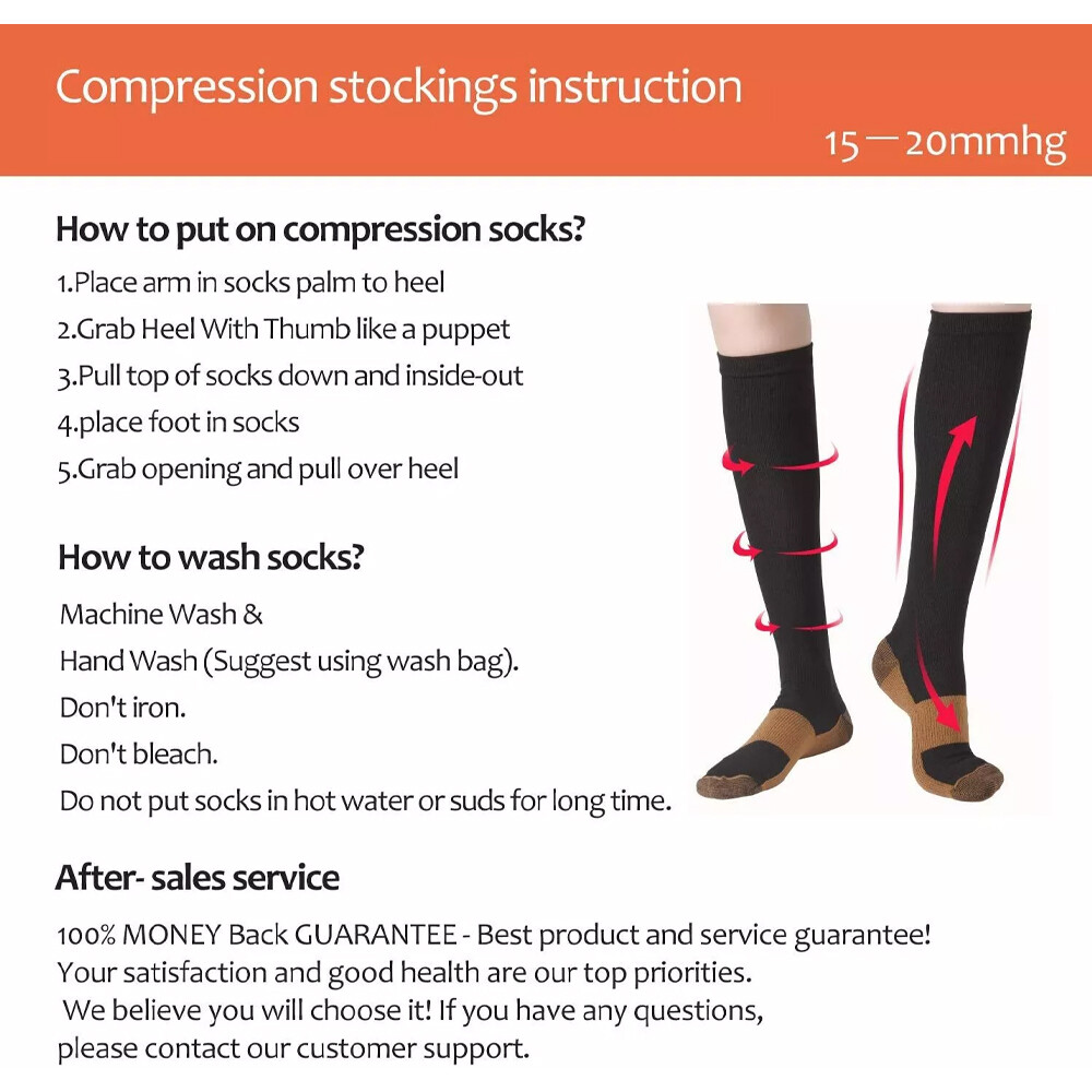 Physix Gear Compression Socks Support Stretch Plantar Fasciitis Pressure Socks