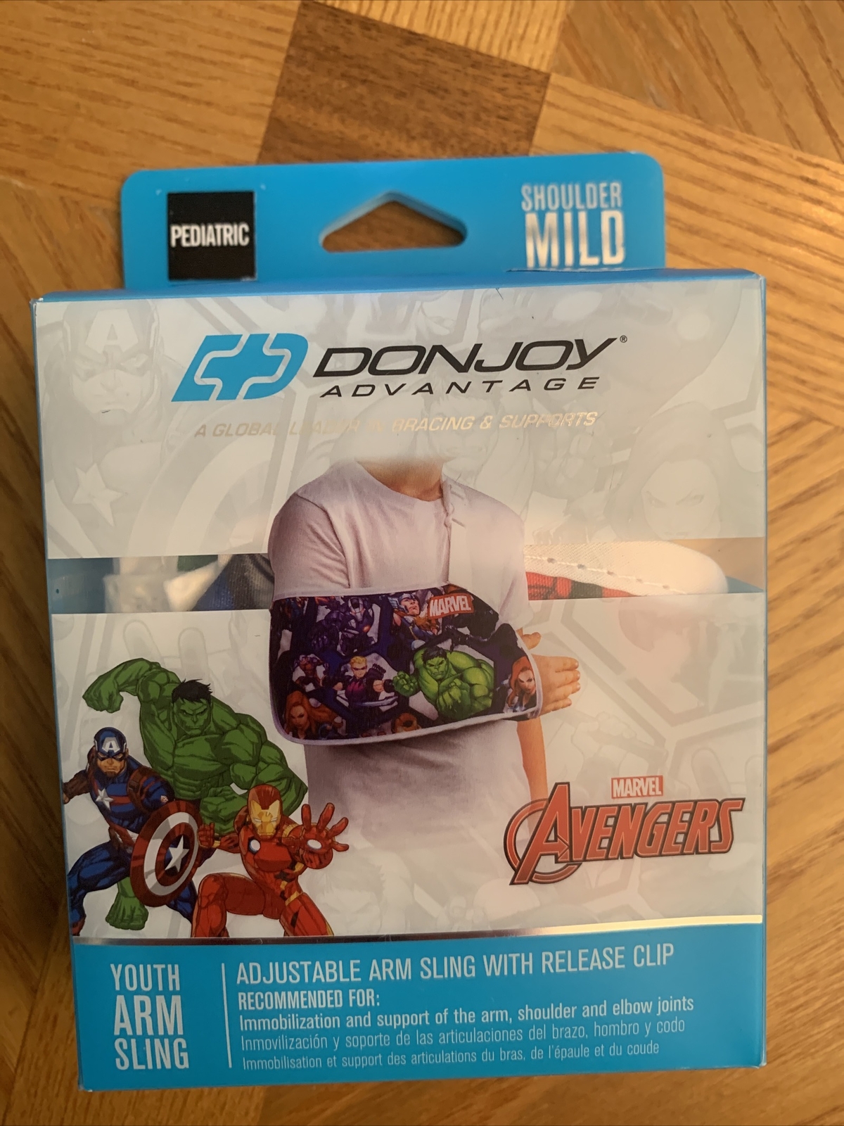 DonJoy Advantage Marvel Avengers Youth Adjustable Arm Sling Pediatric Size