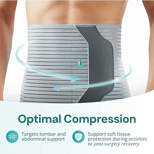 2360 Abdominal Binder – Breathable Postpartum, Postoperative, Large Grey