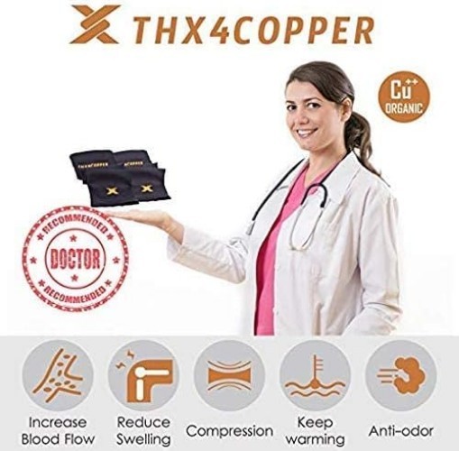 Elbow Compression Sleeve2 Pieces – 1Copper Infused Support –Guaranteed Recove…