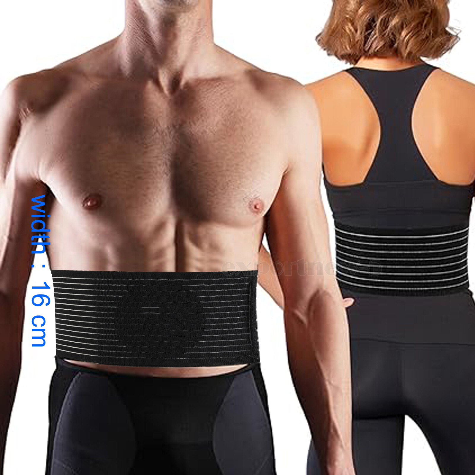 Umbilical Hernia Belt for Men and Women Compression Abdominal Support Binder