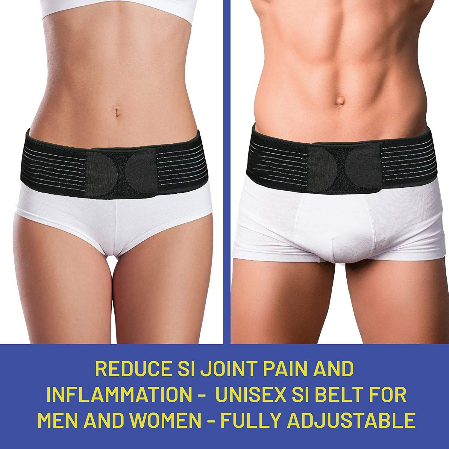Sacroiliac SI Joint Hip Belt Sciatica Pelvis Lumbar Hip Pain Relief Lower Back