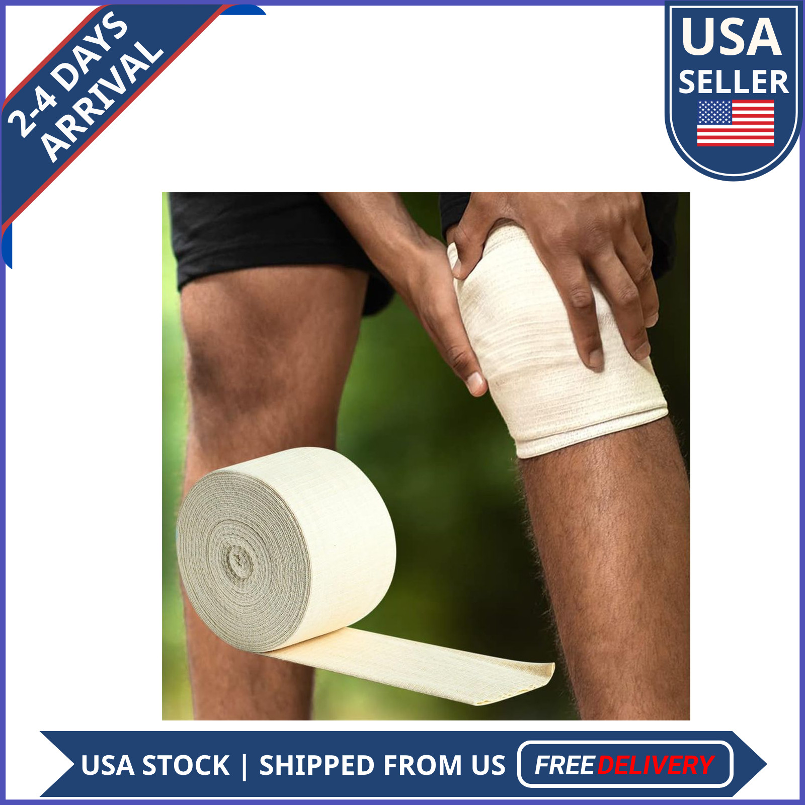 Elastic Tubular Support Bandage Size F Cotton Stockinette Compression Roll