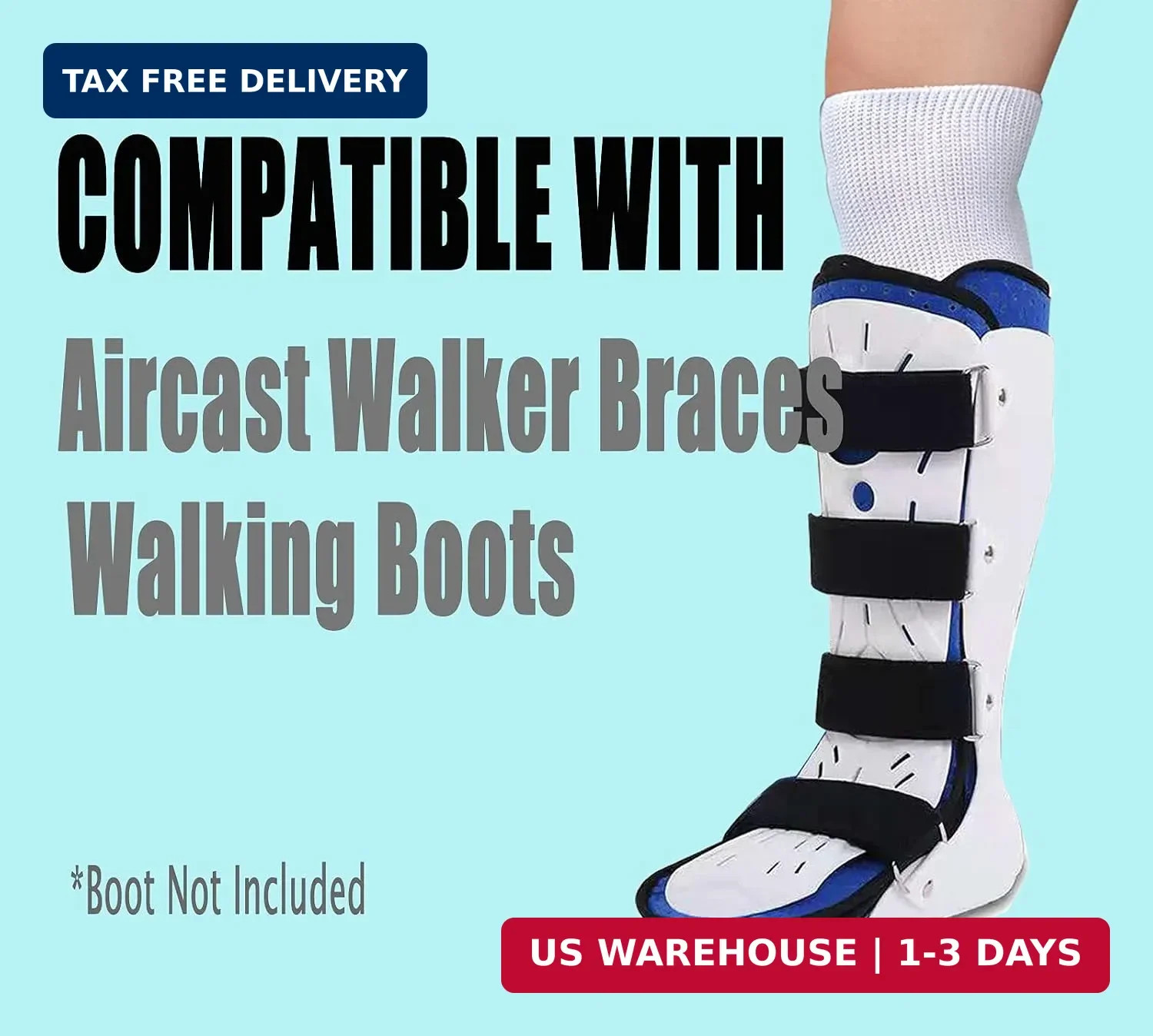 Replacement Sock for Air cast Walking Boot Walker Brace for Men Women | Air Cam