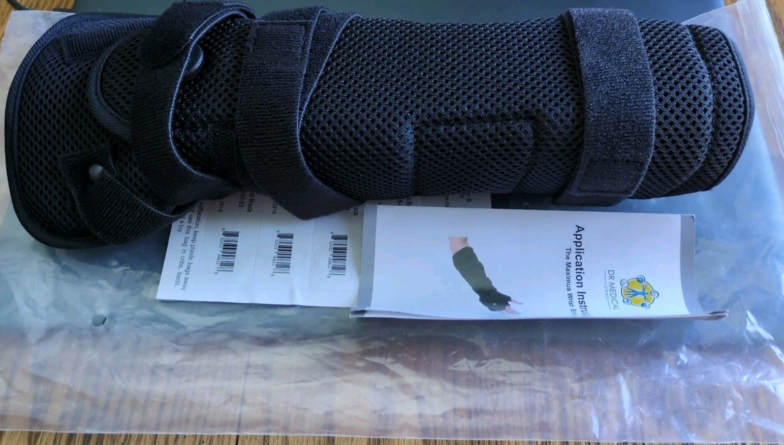 *NEW* DRMS The Maximus Wrist Brace WB0104-148-03 Size Large Black Lightweight