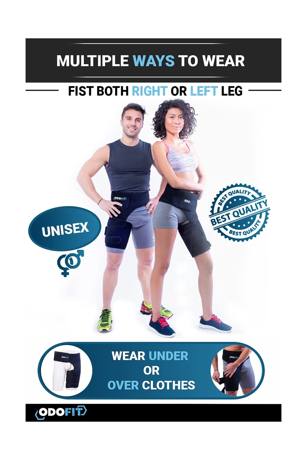 Hip Brace-Groin Wrap for Sciatica Pain Relief Thigh Hamstring Compression Sle…
