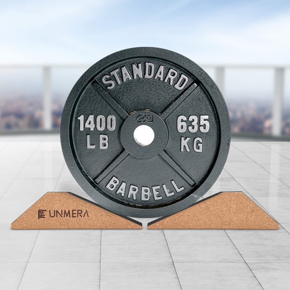 2PCS Squat Wedge Blocks, Non-Slip Heel Elevation Ramp for Squats & Calf Raises,